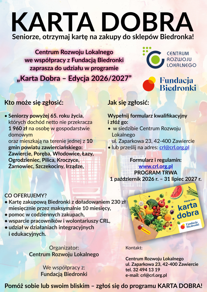 plakat biedro karta dobra